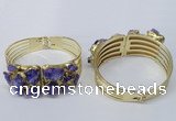 CGB823 30*68mm - 30*70mm druzy agate gemstone bangles wholeasale