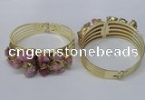 CGB824 30*68mm - 30*70mm druzy agate gemstone bangles wholeasale