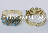 CGB826 30*68mm - 30*70mm druzy agate gemstone bangles wholeasale