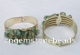 CGB827 30*68mm - 30*70mm druzy agate gemstone bangles wholeasale