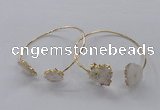 CGB832 13*15mm - 15*20mm freeform druzy agate gemstone bangles