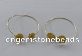 CGB833 13*15mm - 15*20mm freeform druzy agate gemstone bangles