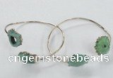 CGB837 13*15mm - 15*20mm freeform druzy agate gemstone bangles