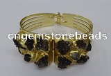 CGB846 30*68mm - 30*70mm druzy agate gemstone bangles wholesale