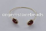 CGB860 10*14mm oval agate gemstone bangles wholesale