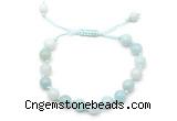 CGB8654 8mm,10mm round amazonite adjustable macrame bracelets