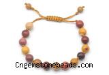 CGB8661 8mm,10mm round mookaite adjustable macrame bracelets