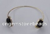 CGB876 15*20mm flat teardrop agate gemstone bangles wholesale