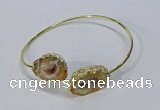 CGB881 13*18mm - 20*25mm freeform druzy agate gemstone bangles