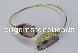 CGB883 13*18mm - 20*25mm freeform druzy agate gemstone bangles