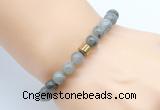 CGB8849 8mm, 10mm labradorite & drum hematite power beads bracelets