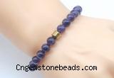 CGB8854 8mm, 10mm amethyst & drum hematite power beads bracelets