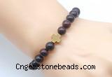 CGB8898 8mm, 10mm brecciated jasper & cross hematite power beads bracelets