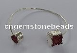 CGB890 12mm - 14*15mm freeform druzy agate gemstone bangles