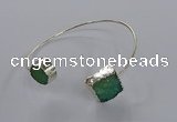 CGB892 12mm - 14*15mm freeform druzy agate gemstone bangles