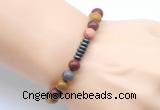 CGB8965 8mm, 10mm mookaite & rondelle hematite beaded bracelets