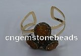 CGB905 20mm - 22mm coin druzy agate gemstone bangles wholesale