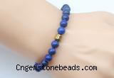 CGB9242 8mm, 10mm lapis lazuli & drum hematite power beads bracelets