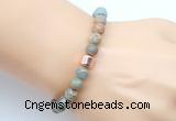 CGB9250 8mm, 10mm serpentine jasper & drum hematite power beads bracelets