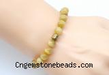 CGB9274 8mm, 10mm golden tiger eye & drum hematite power beads bracelets