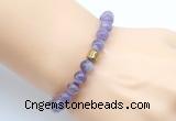 CGB9287 8mm, 10mm dogtooth amethyst & drum hematite power beads bracelets