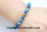 CGB9295 8mm, 10mm apatite & drum hematite power beads bracelets
