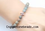 CGB9365 8mm, 10mm serpentine jasper & cross hematite power beads bracelets