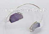 CGB949 13*18mm - 15*20mm freeform druzy agate bangles wholesale