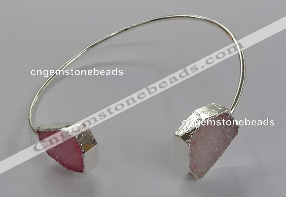 CGB950 13*18mm - 15*20mm freeform druzy agate bangles wholesale