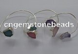 CGB955 13*18mm - 15*20mm freeform druzy agate bangles wholesale