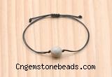 CGB9920 Fashion 12mm fossil coral adjustable bracelet jewelry