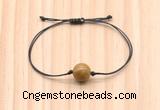 CGB9926 Fashion 12mm wooden jasper adjustable bracelet jewelry