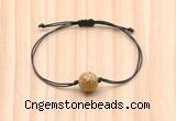 CGB9927 Fashion 12mm picture jasper adjustable bracelet jewelry