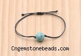 CGB9930 Fashion 12mm blue sea sediment jasper adjustable bracelet jewelry