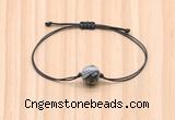 CGB9932 Fashion 12mm black water jasper adjustable bracelet jewelry