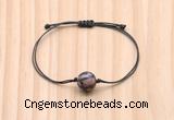CGB9943 Fashion 12mm rhodonite gemstone adjustable bracelet jewelry