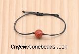 CGB9957 Fashion 12mm red banded agate adjustable bracelet jewelry