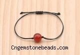 CGB9964 Fashion 12mm red agate adjustable bracelet jewelry