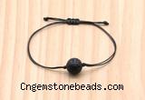CGB9966 Fashion 12mm black lava adjustable bracelet jewelry