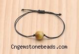 CGB9967 Fashion 12mm golden tiger eye adjustable bracelet jewelry