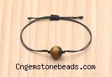 CGB9968 Fashion 12mm yellow tiger eye adjustable bracelet jewelry