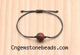 CGB9969 Fashion 12mm red tiger eye adjustable bracelet jewelry