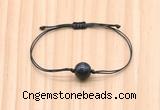 CGB9970 Fashion 12mm blue tiger eye adjustable bracelet jewelry