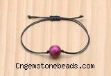 CGB9971 Fashion 12mm red tiger eye adjustable bracelet jewelry