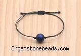 CGB9973 Fashion 12mm blue tiger eye adjustable bracelet jewelry