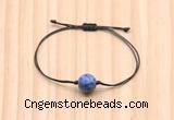 CGB9977 Fashion 12mm blue spot stone adjustable bracelet jewelry