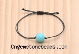 CGB9981 Fashion 12mm amazonite gemstone adjustable bracelet jewelry