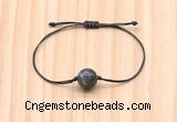 CGB9985 Fashion 12mm black labradorite adjustable bracelet jewelry