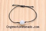 CGB9987 Fashion 12mm white moonstone adjustable bracelet jewelry