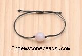 CGB9991 Fashion 12mm rose quartz adjustable bracelet jewelry